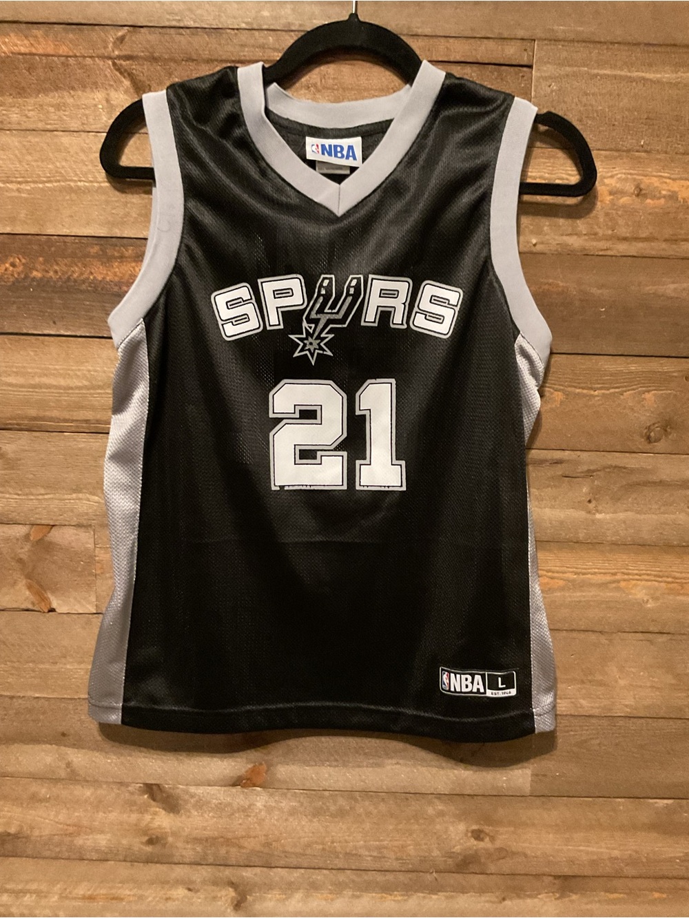 Vintage Kids San Antonio Spurs Tim Duncan #21 NBA Jersey Size Large 12-14